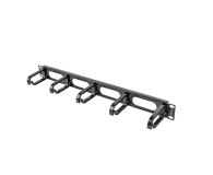 Lanberg Organizer kabli Typ B 19" 1U (czarny) - 458032 - zdjęcie 1
